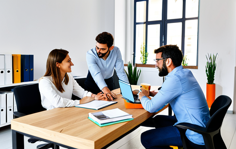 소셜 미디어를 활용한 고객 지원 접근법 - **Image:** A vibrant, bustling marketplace in Seville, Spain.
    **Prompt:** "A colorful outdoor ma...